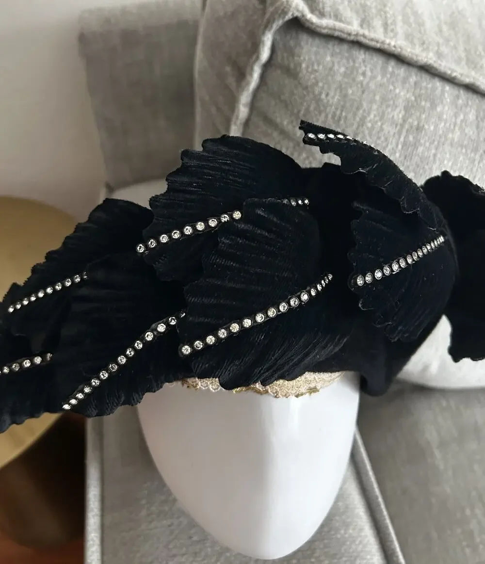 Jack McConnell Black Hat Rhinestones Church Derby EUC